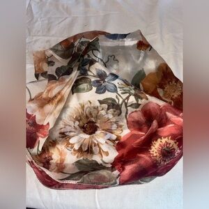 Floral Print Scarf
